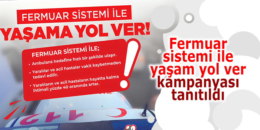 Fermuar sistemi ile yaşam yol ver kampanyası