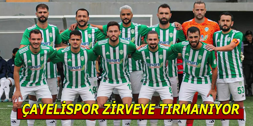 Çayelispor tırmanışını sürdürüyor