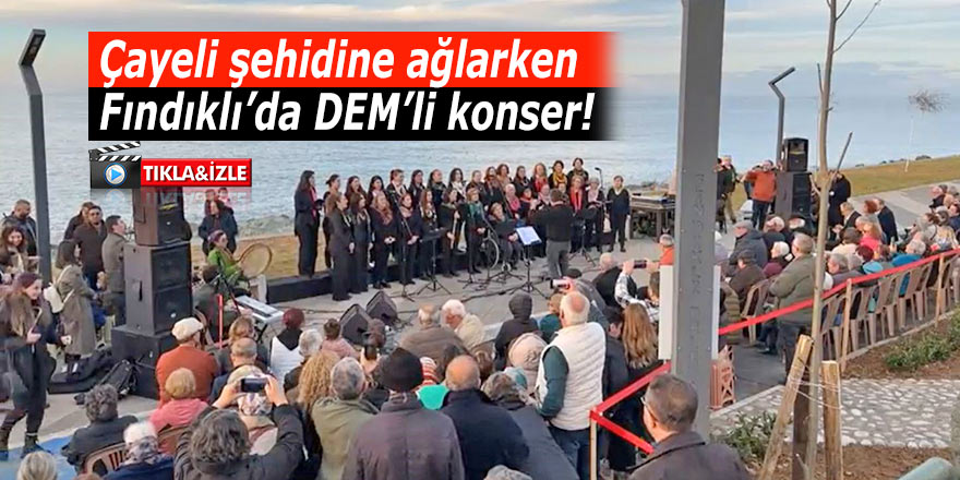 Çayeli şehidine ağladığı gün, Fındıklı'da DEM'li konser!