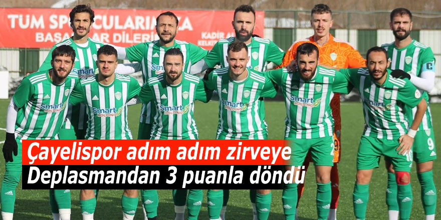 Çayelispor adım adım zirveye