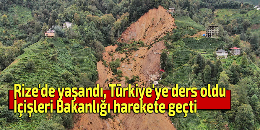 Rize'de yaşandı, Türkiye'ye ders oldu