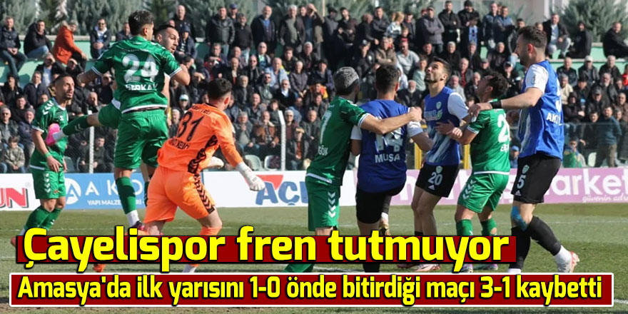 Çayelispor'da frenler boşaldı