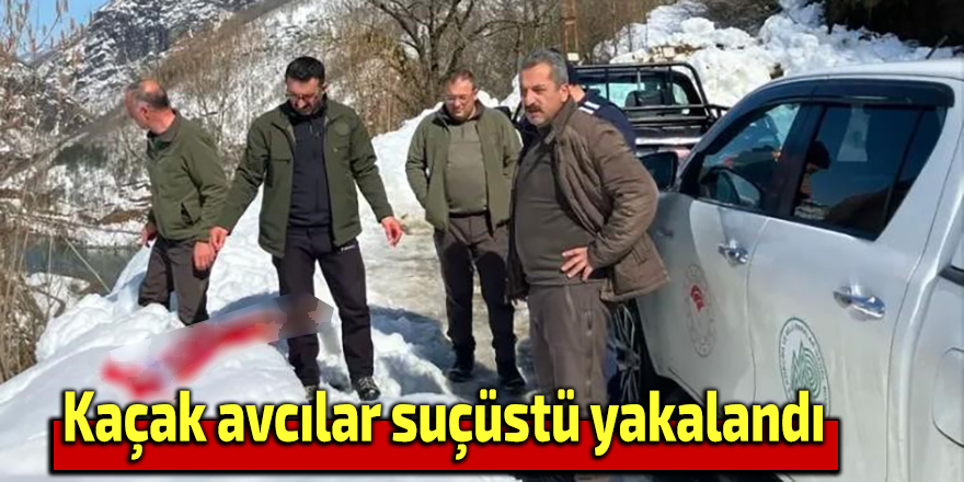 kaçak avcılar suçüstü yakalandı