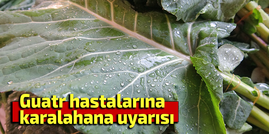 Guatr hastalarına karalahana uyarısı