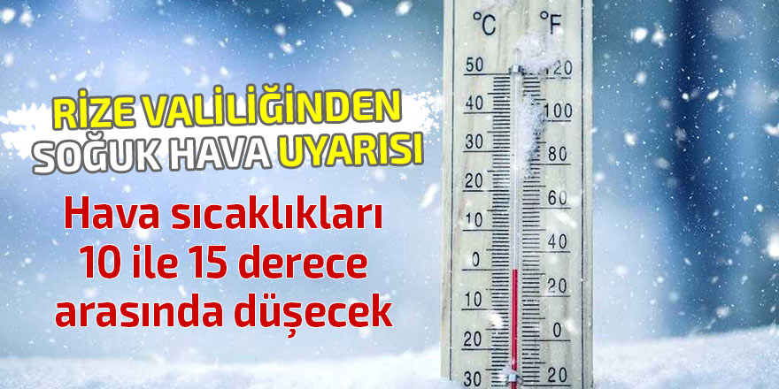 Soğuk hava uyarısı