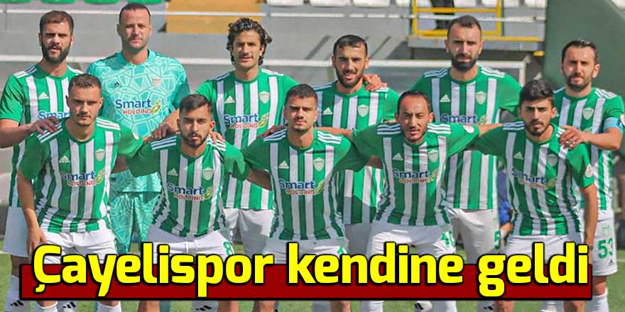 Çayelispor kendine geldi