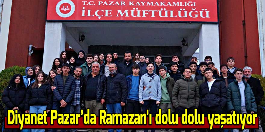 Diyanet Pazar’da Ramazan’ı dolu dolu yaşatıyor