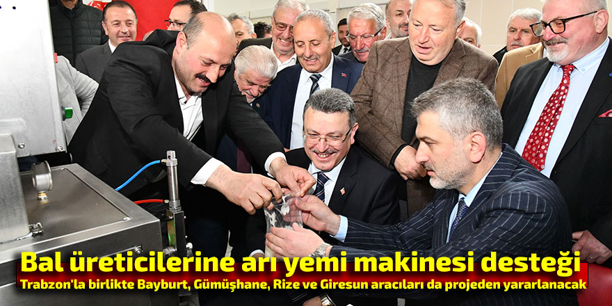 Bal üreticilerine arı yemi makinesi desteği