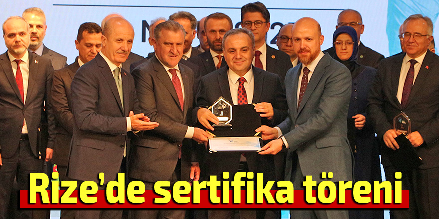 Spor Dostu Kampüs Sertifika Töreni, Rize'de düzenlendi