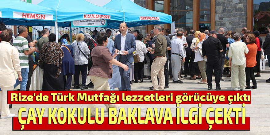 Rize'de Türk Mutfağı lezzetleri görücüye çıktı