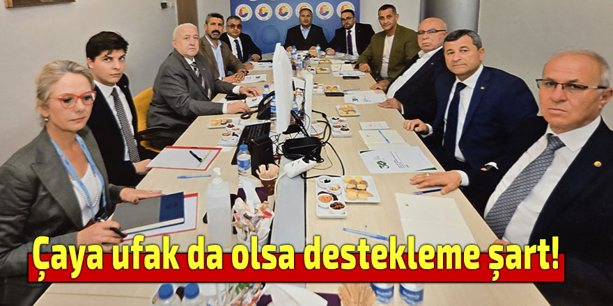 Çaya ufak da olsa destekleme şart!