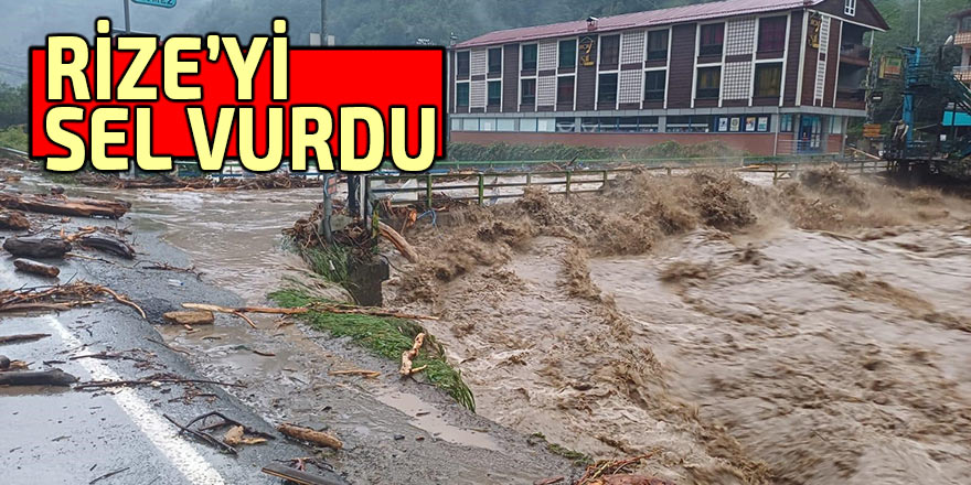 Rize'ye son 24 saatte 75 kg ve üstü yağış düştü