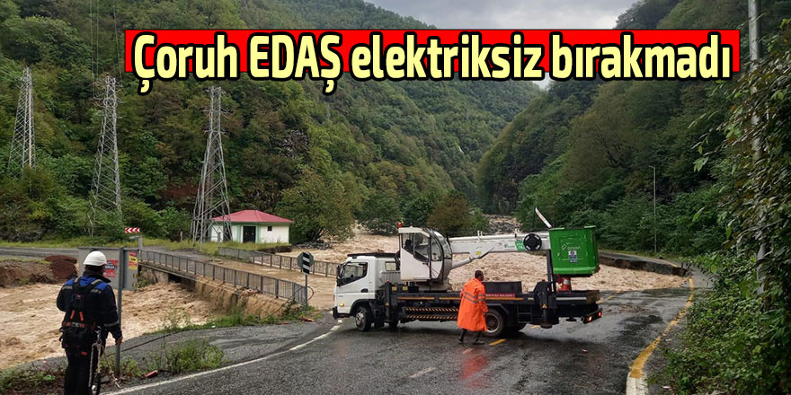 Çoruh EDAŞ elektriksiz bırakmadı
