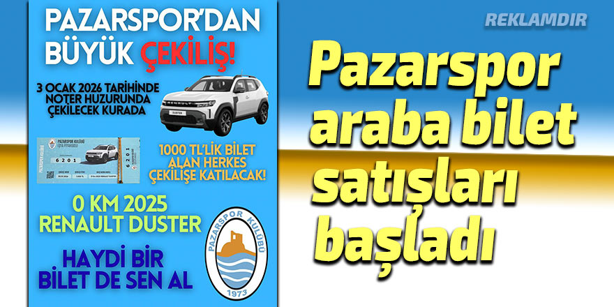 PAZARSPOR’DAN BÜYÜK ÇEKİLİŞ!