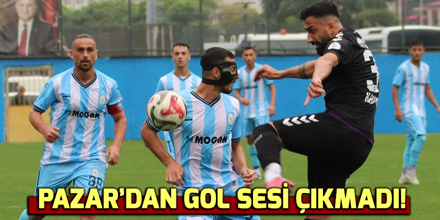 Pazarspor evinde berabere kaldı