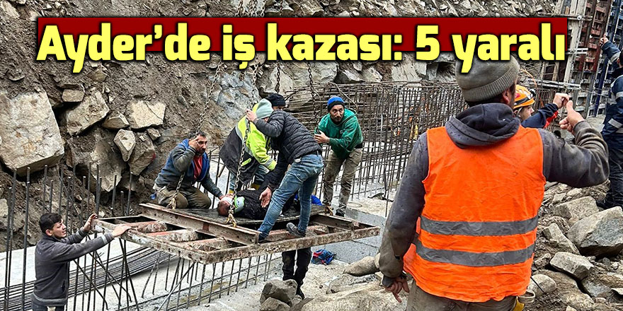 Ayder’de iş kazası: 5 yaralı