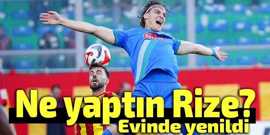 Rizespor'da işler iyi gitmiyor!