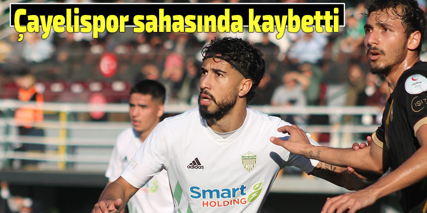 Çayelispor sahasında kaybetti