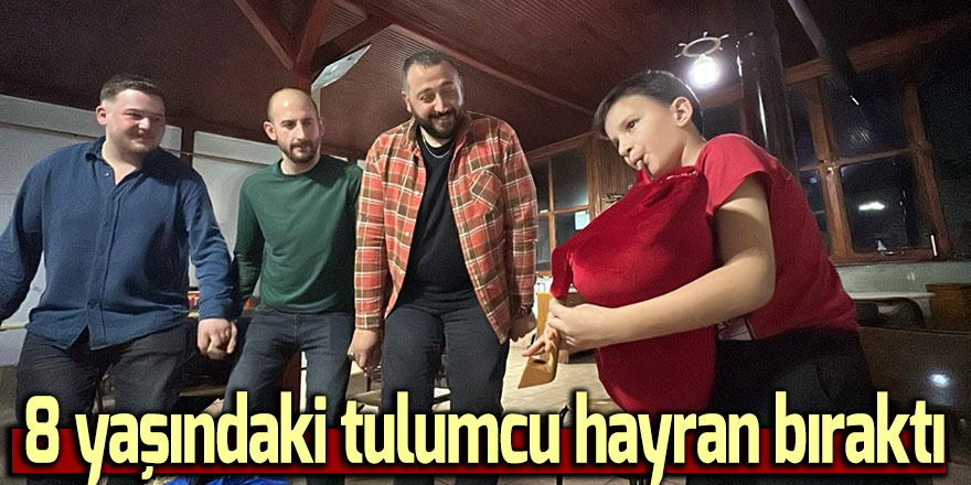 8 yaşındaki tulumcu kendine hayran bıraktı