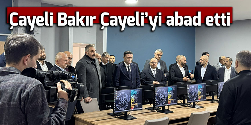 Çayeli Bakır’dan Çayeli Fen Lisesi’ne eğitim desteği