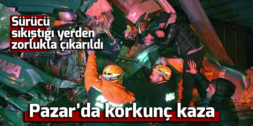 Pazar'da kaza: 1 yaralı