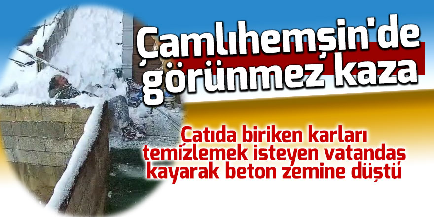 Çamlıhemşin'de görünmez kaza