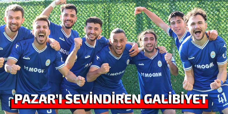 Pazarspor galibiyetle başladı