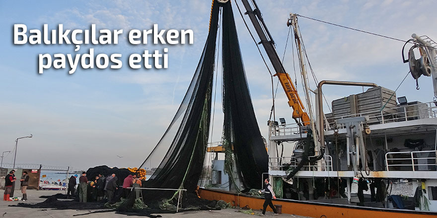 Balıkçılar erken paydos etti