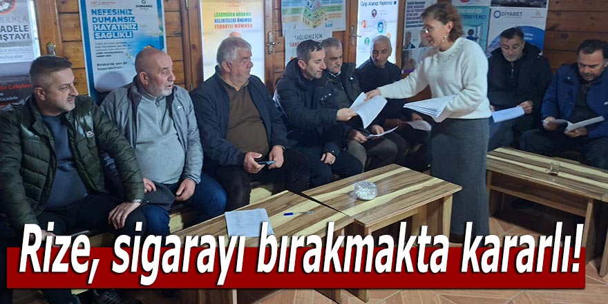 Rize'de sigarasız yaşam etkinlikleri