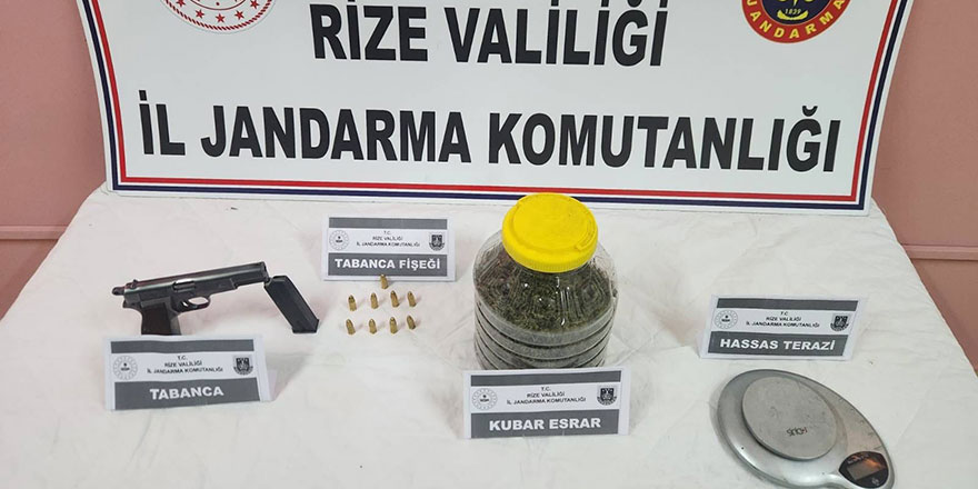 Rize'de jandarma operasyonu