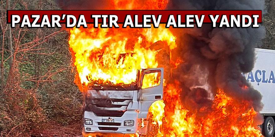 PAZAR'DA TIR YANGINI