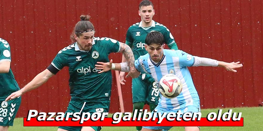 Pazarspor Giresun'u elinden kaçırdı