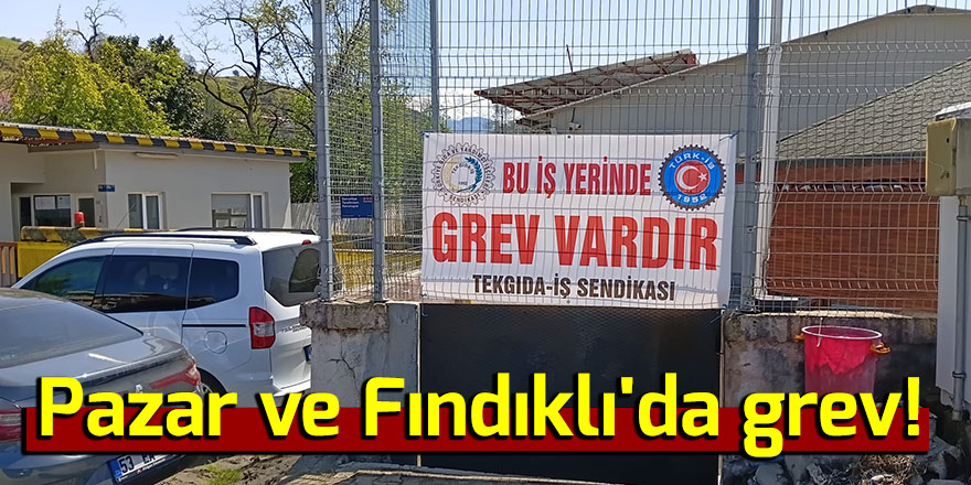 Pazar ve Fındıklı'da grev!