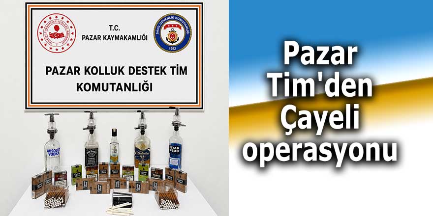 Pazar Tim'den Çayeli operasyonu
