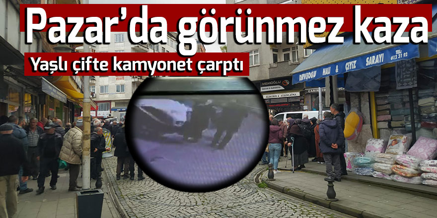 Pazar'da yayalara araç çarptı: 2 yaralı