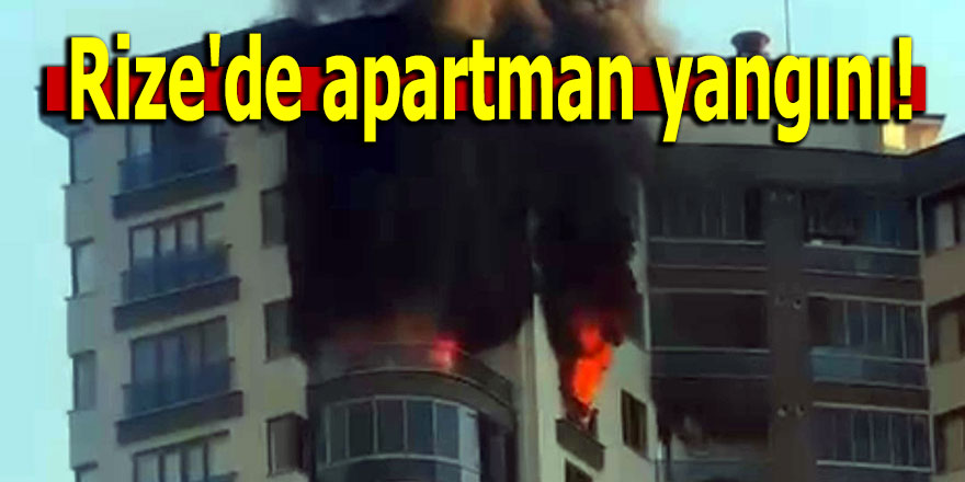 Rize'de yangın çıkan ev kullanılamaz hale geldi