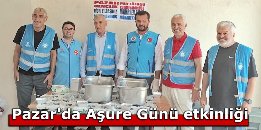 Pazar'da Cuma Namazı Sonrası Aşure dağıtım etkinliği