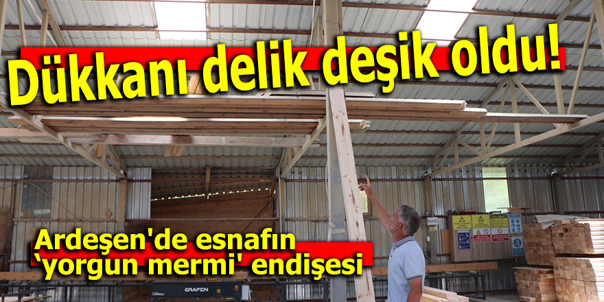 Ardeşen'de esnafın ‘yorgun mermi' endişesi