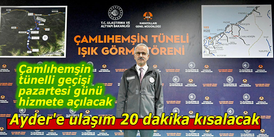 Ayder'e ulaşım 20 dakika kısalacak