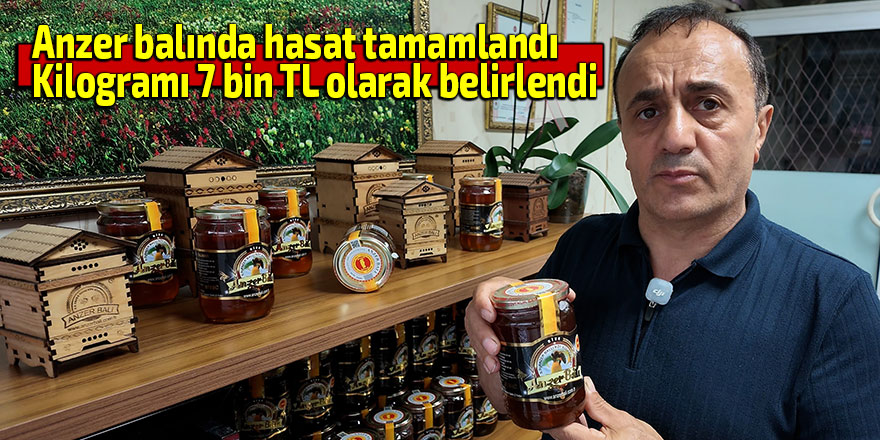 Dünyaca ünlü Anzer balında hasat tamamlandı: Kilogramı 7 bin TL olarak belirlendi