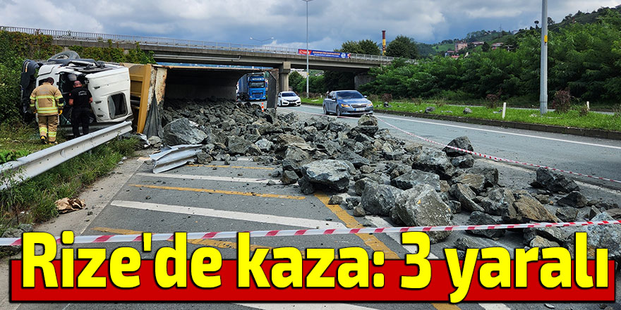 Rize'de kaza: 3 yaralı
