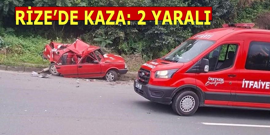 Rize'de tır arızalanan otomobile çarptı: 1'i ağır 2 yaralı