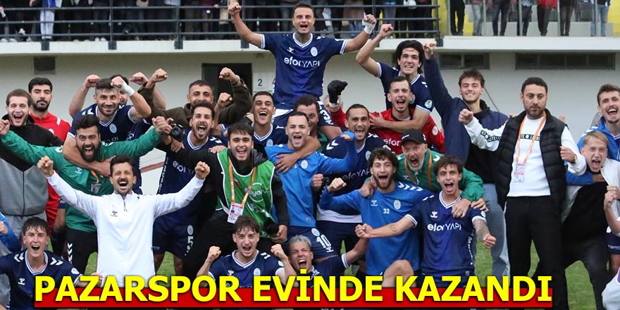 PAZARSPOR TELAFİ ETTİ