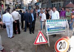 Trabzon'da doğalgaz sevinci