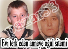 Evden kaçan anneye sitem