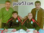 Pazarsporda 2 imza birden