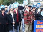 Pazar'da protesto yürüyüşü