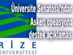 RÜ Senatosu'ndan açıklama