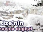 Rize'nin iklimi değişmeye başladı
