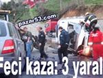 Ardeşen'de kaza: 3 yaralı